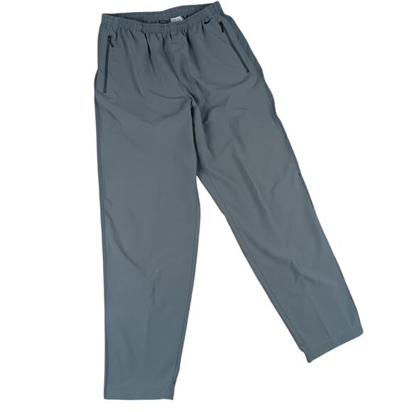 Nike Track Pants Vintage Men's Large 36X32 Gray Baggy Straight Mesh Lined Swoosh - Picture 1 of 12